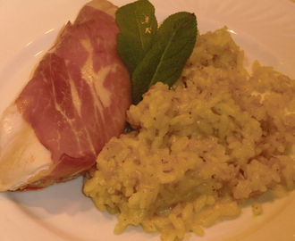 Kycklingfilé med italienska smaker - med prosciutto, soltorkade tomater och salvia