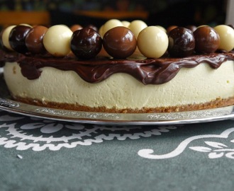 Apelsin cheescake med chokladtopping
