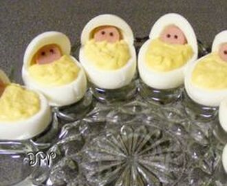 Newborn Babies Deviled Eggs (Baby Shower)