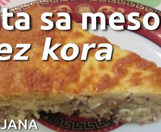 Pita sa mesom bez kora, brza pita na Američki način - American Pie