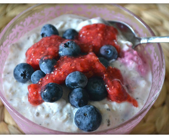 Overnight oats Raspberry & Blueberry