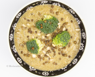 Broccoli-Lentil Puree Soup
