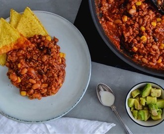 Vegetarisk chili con carne