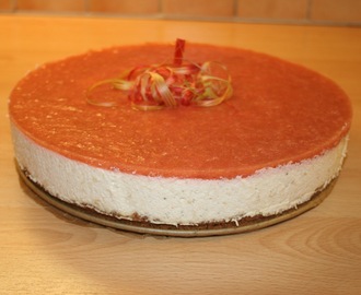 Rabarber cheesecake