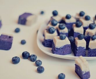 Blueberry & Vanilla cashew fudge