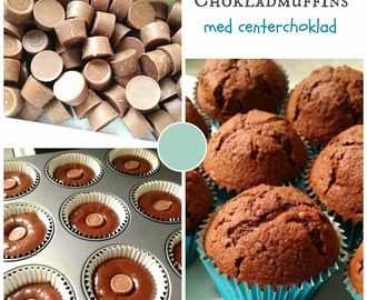 Chokladmuffins med centerchoklad