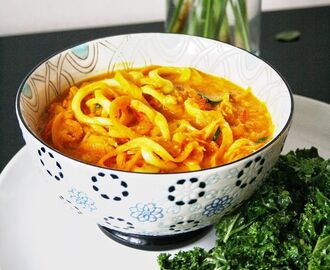 Currysoppa med Grönsaksnudlar