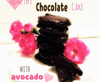 Hälsosamma chokladkakor med avokado