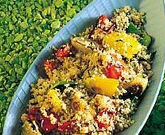 Couscous med grillade grönsaker