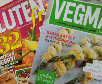 GLUTENFRITT och VEGMAT - två nya spännande tidningar