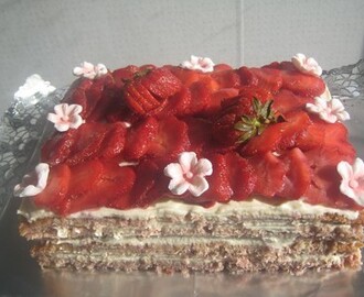 Strawberry cake med mascarpone cream