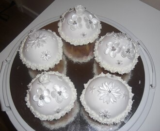 Cupcakes vita som snö