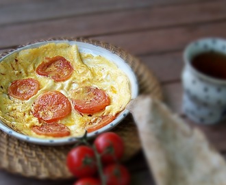 Omelett med tomater, LCHF