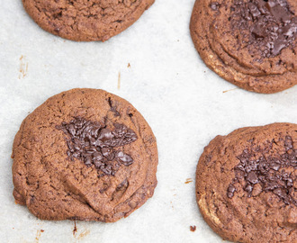 Vegan Double Chocolate Cookies
