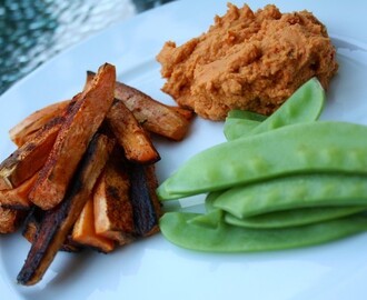 Enkel middag med kryddig hummus / simple dinner with spicy hummus