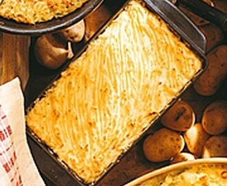 Potatismosgratäng med ost