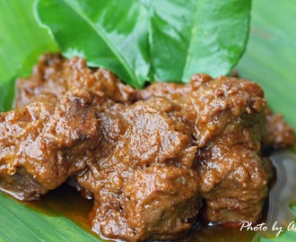 Beef Rendang, kryddig Malaysisk Coconut Beef