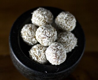 Tahini lime tryfflar / Tahini lime truffles