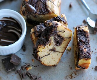 Mjuk kaka med jordnötssmör och choklad