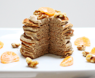 Gingerbread Chickpea Protein Pancakes