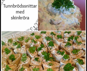 Tunnbrödssnittar med skinkröra