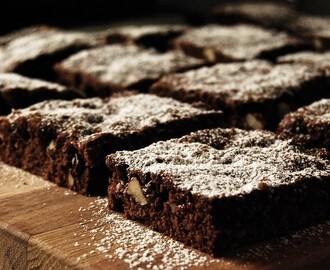 Lyxiga fudgebrownies