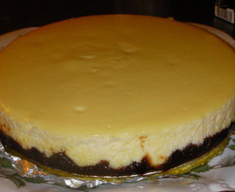 Cheesecake med choklad och lime