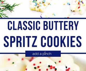Classic Buttery Spritz Cookies Recipe