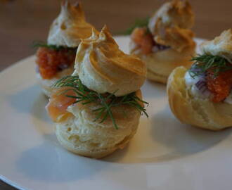 Petit choux med olika fyllningar