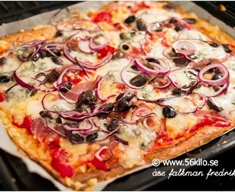 Godaste LCHF pizzan! Pizzadeg, Pizzabotten