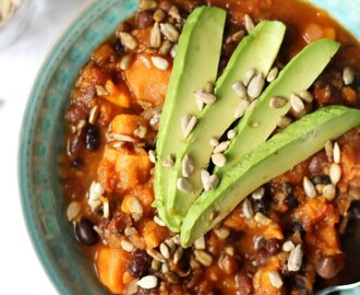 Smoky Black Bean and Sweet Potato Chili