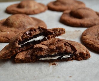 Oreofyllda chocolate chip cookies
