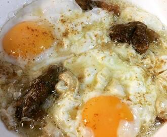 Moroccan eggs with Khlii by ??Nadia watrich?? #åretsäggrätt
