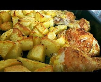 NAJBOLJI RUČAK ZA KOJIM SVI LUDE -  Najhrskaviji krompir sa piletinom iz rerne