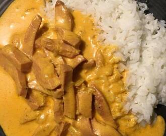Korvstroganoff med curry