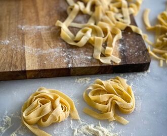 Hemgjord pasta