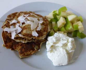 Bananpannkakan och promenad utan jacka