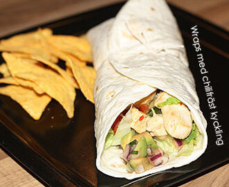Wraps med chilifräst kyckling