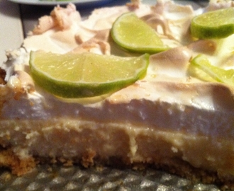 Key lime pie med maräng