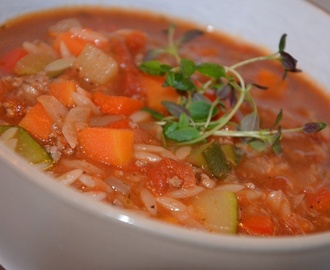 Minestrone köttfärssoppa