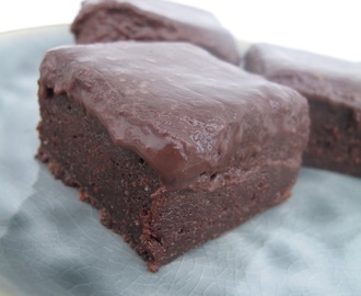 Fudge brownie - segmjuka brownies med mjölkchokladganache