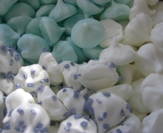 Vita och blåa "Frost" minimaränger