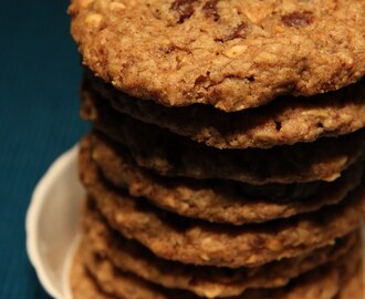 Peanut cookies med kanel och mörk choklad