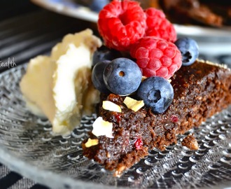 Ljuvlig chokladig och nyttig kladdkaka