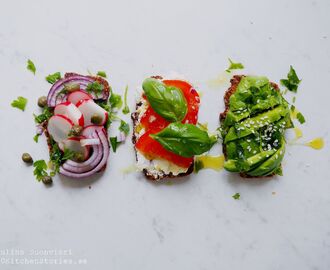 Homemade Seed Bread Toasts with Luxurious Toppings