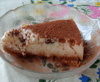 Fryst päronchoklad cheesecake