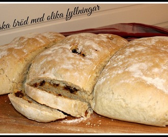 Italienska bröd med olika fyllningar