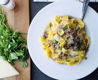 Pappardelle bolognese bianco