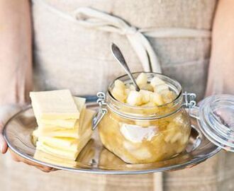 Äppelkompott med vanilj