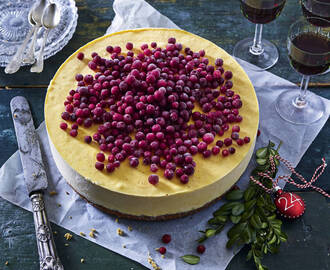 Parfaitcheesecake med saffran, honung och lingon | Mitt kök